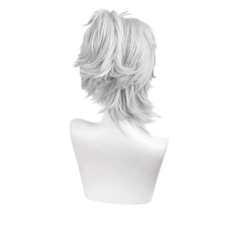 White Smoke Prisoner Luca Balsa Cosplay Wig - Identity V (Silver B.Duck Teased) (FEVERCOS)