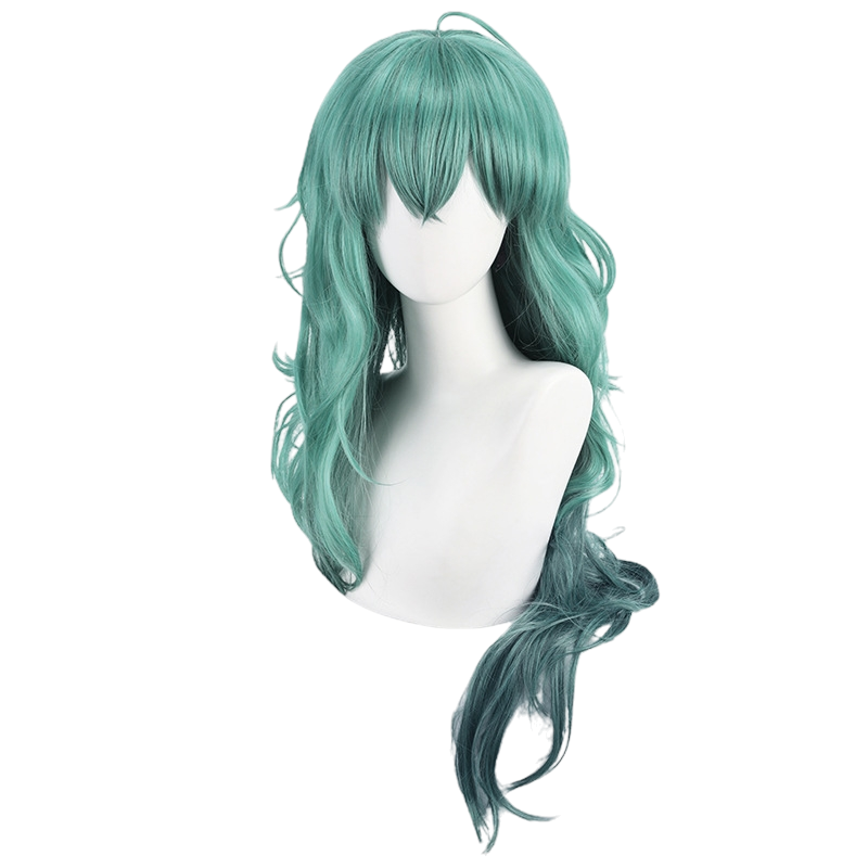 White Smoke Eto Yoshimura (One-Eyed Owl) Cosplay Wig - Tokyo Ghoul (Green Gradient Loose) (FEVERCOS)