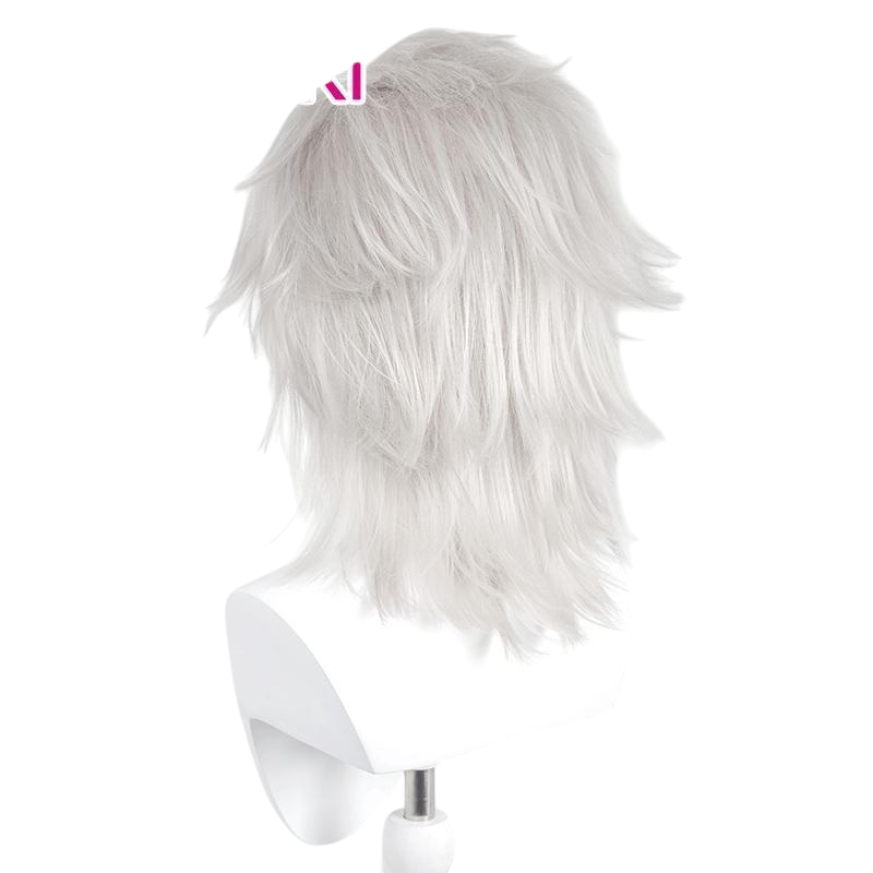 White Smoke NieR (Brother) Cosplay Wig - NieR Replicant (White Flipped Spiky Long) (FEVERCOS)