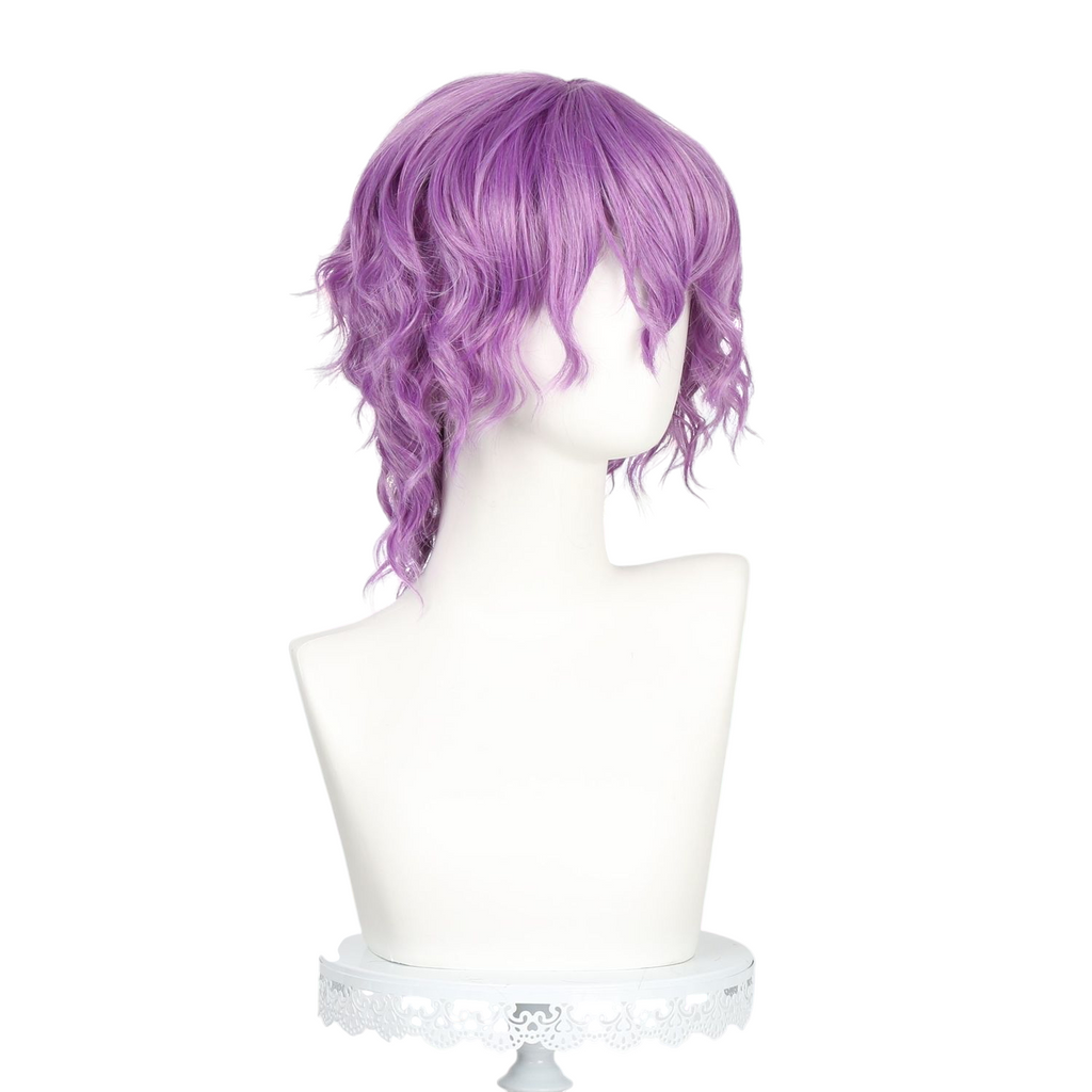 White Smoke The Ripper Jack Cosplay Wig - Identity V (Lilac Purple Short Curly) (FEVERCOS)