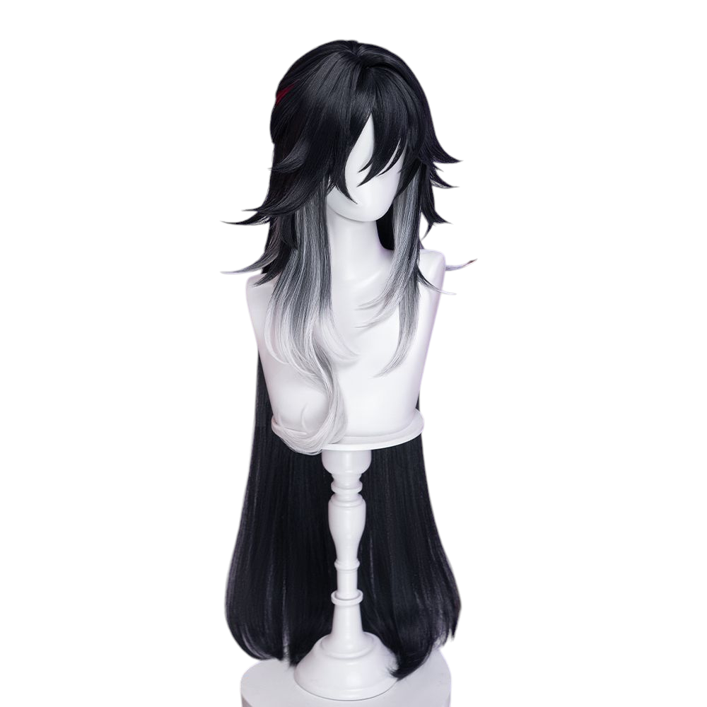 White Smoke Bushitu Cosplay Wig - Honkai: Star Rail (Layered Gradient Scalp) (FEVERCOS)