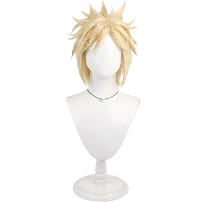 White Smoke Cloud Strife (Miss Cloud / Crossdressing Ver.) Cosplay Wig - Final Fantasy VII (Blonde Braided Pigtails) (FEVERCOS)