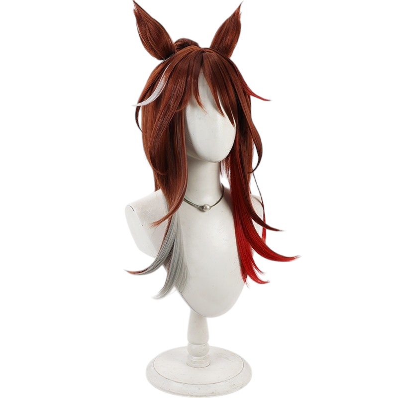White Smoke Forever Young Cosplay Wig - Uma Musume (Blonde with Ears and Tail) (FEVERCOS)