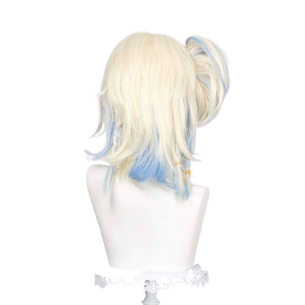 White Smoke Lanternist Cosplay Wig - Identity V (Platinum Gradient Clip-On Ponytail) (FEVERCOS)