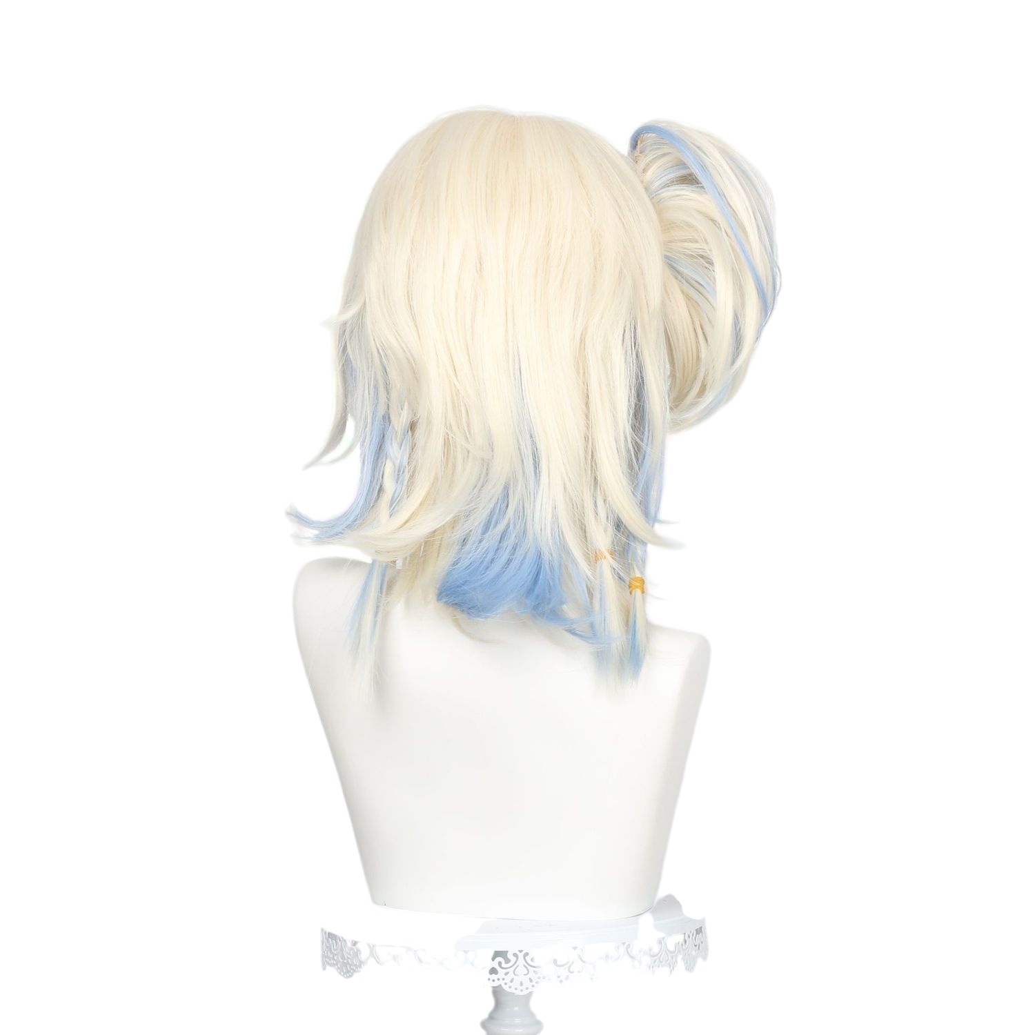 White Smoke Lanternist Cosplay Wig - Identity V (Platinum Gradient Clip-On Ponytail) (FEVERCOS)