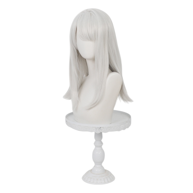 White Smoke Etra Cosplay Wig - Arknights: Endfield (Silver White Long Scalp) (FEVERCOS)