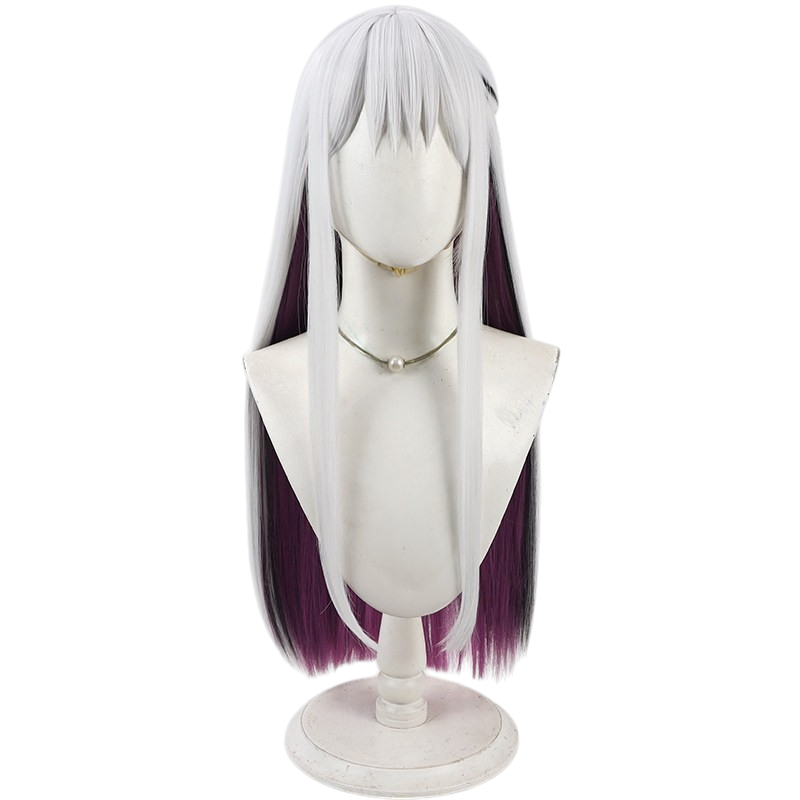 White Smoke Stella (Xuzhao) Cosplay Wig - Honkai: Star Rail (Silver White Multi-Highlight) (FEVERCOS)