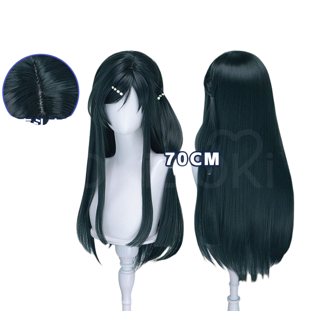 White Smoke Hazakura Ruri Cosplay Wig - Agents of the Four Seasons (Simulation Scalp Styling) (FEVERCOS)