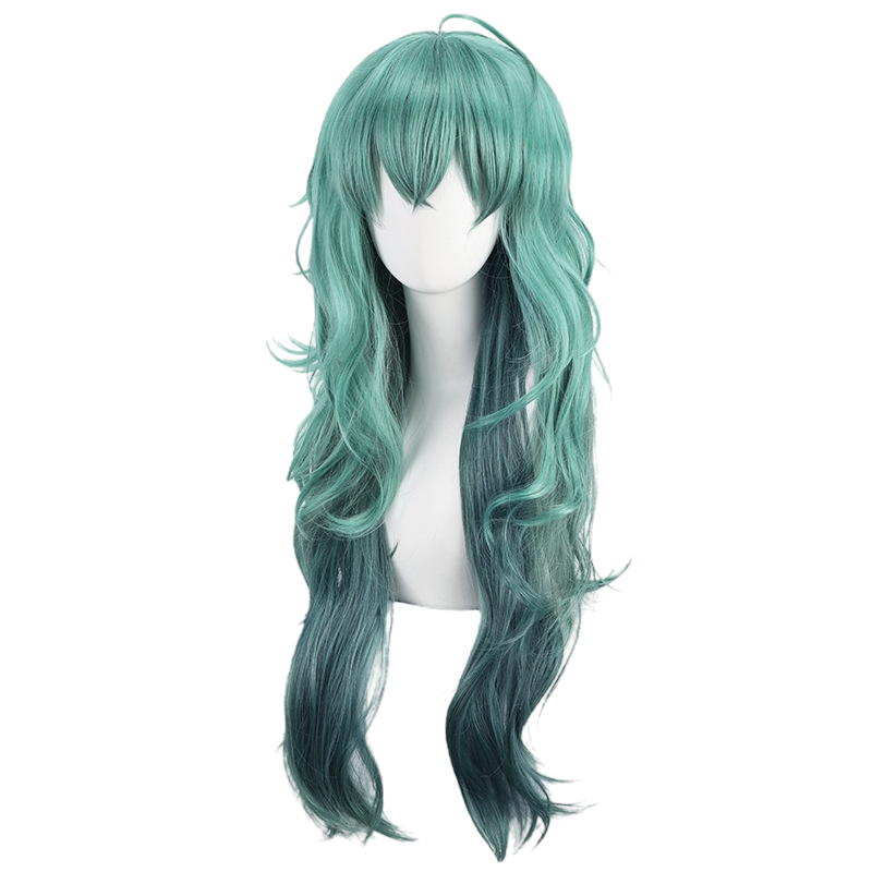 White Smoke Eto Yoshimura (One-Eyed Owl) Cosplay Wig - Tokyo Ghoul (Green Gradient Loose) (FEVERCOS)
