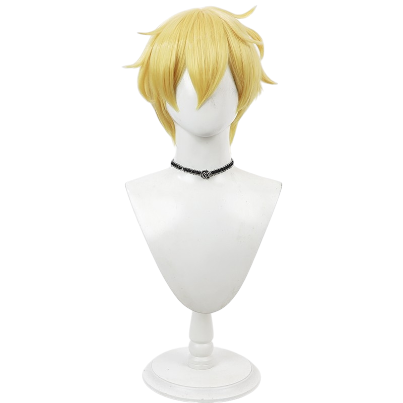 White Smoke Kohaku Cosplay Wig - How I Attended an All-Guy's Mixer (Amber Blonde Short) (FEVERCOS)