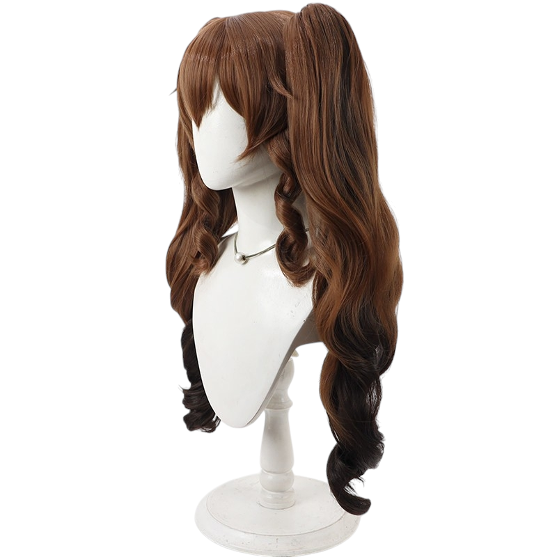White Smoke Gerpetta Cosplay Wig - Arknights: Endfield (Gradient Detachable Ponytail) (FEVERCOS)