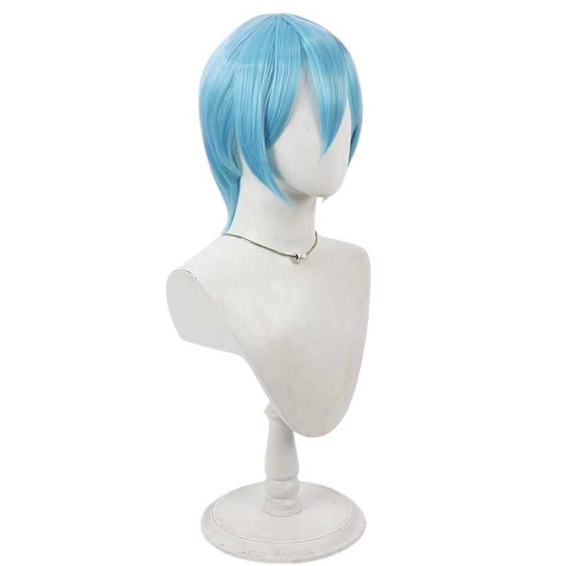 White Smoke Nockiel (Nonoa Ebisu) Cosplay Wig - 2.5 Dimensional Seduction (Ice Blue Short Scalp) (FEVERCOS)