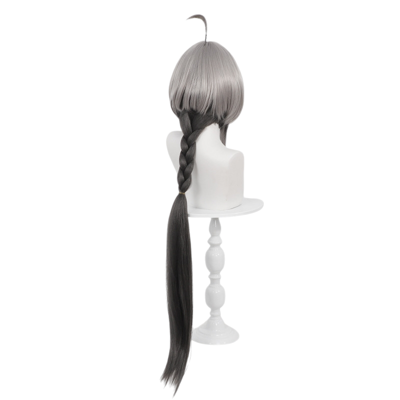 White Smoke Tangtang Cosplay Wig - Arknights: Endfield (Black Highlight Jellyfish Braid) (FEVERCOS)