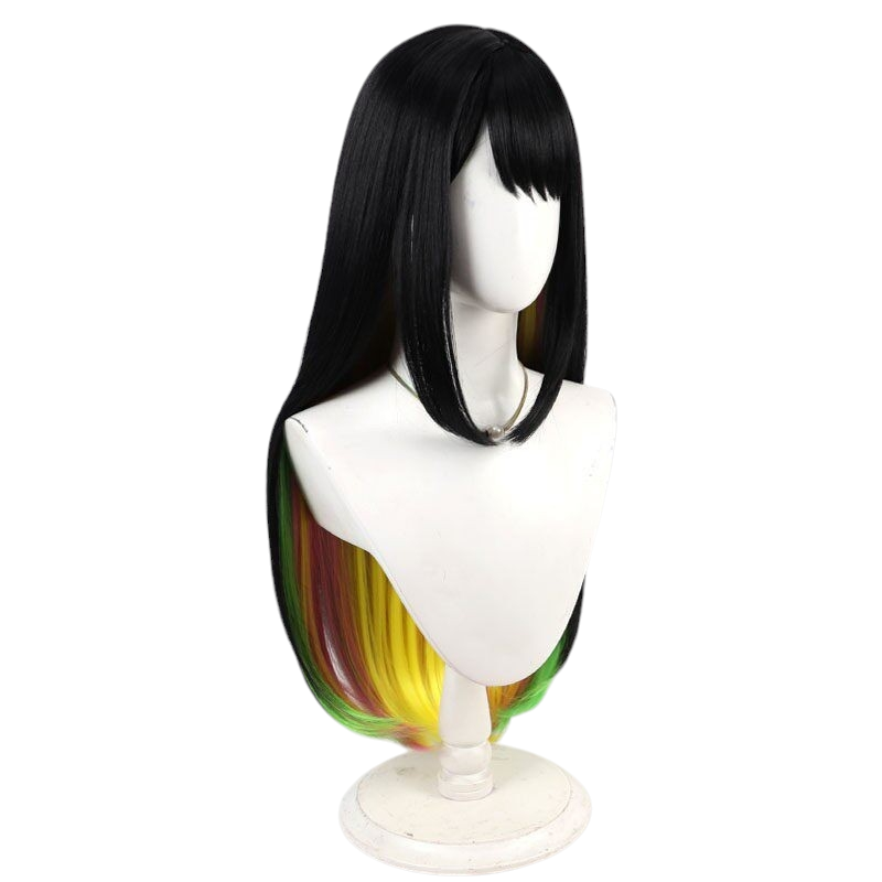 White Smoke Multi Nanairo Cosplay Wig - Beyblade X (Multi-Color Rainbow) (FEVERCOS)