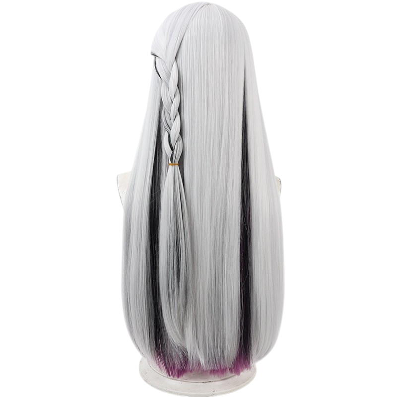 White Smoke Stella (Xuzhao) Cosplay Wig - Honkai: Star Rail (Silver White Multi-Highlight) (FEVERCOS)