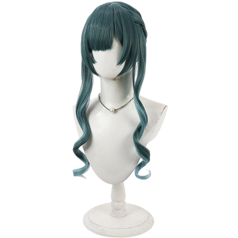 White Smoke Saixi (Seth / Seraphina) Cosplay Wig - Arknights: Endfield (Green Loose Scalp) (FEVERCOS)