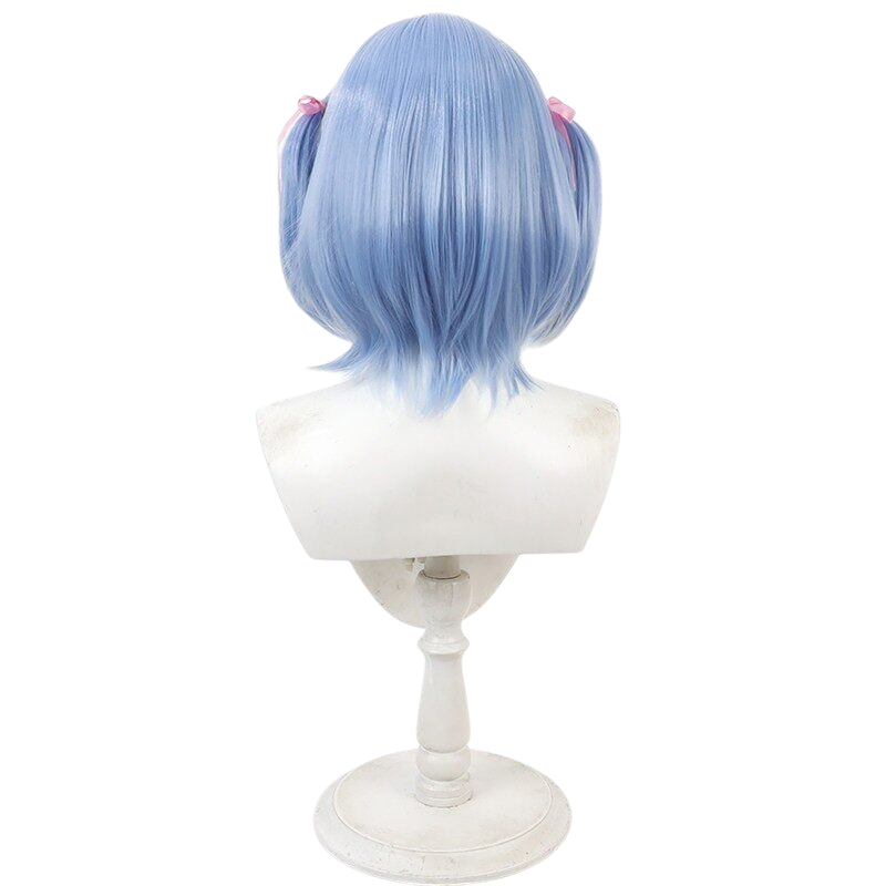 White Smoke Usada Pekora Cosplay Wig - Hololive (Light Blue Twin Braids) (FEVERCOS)