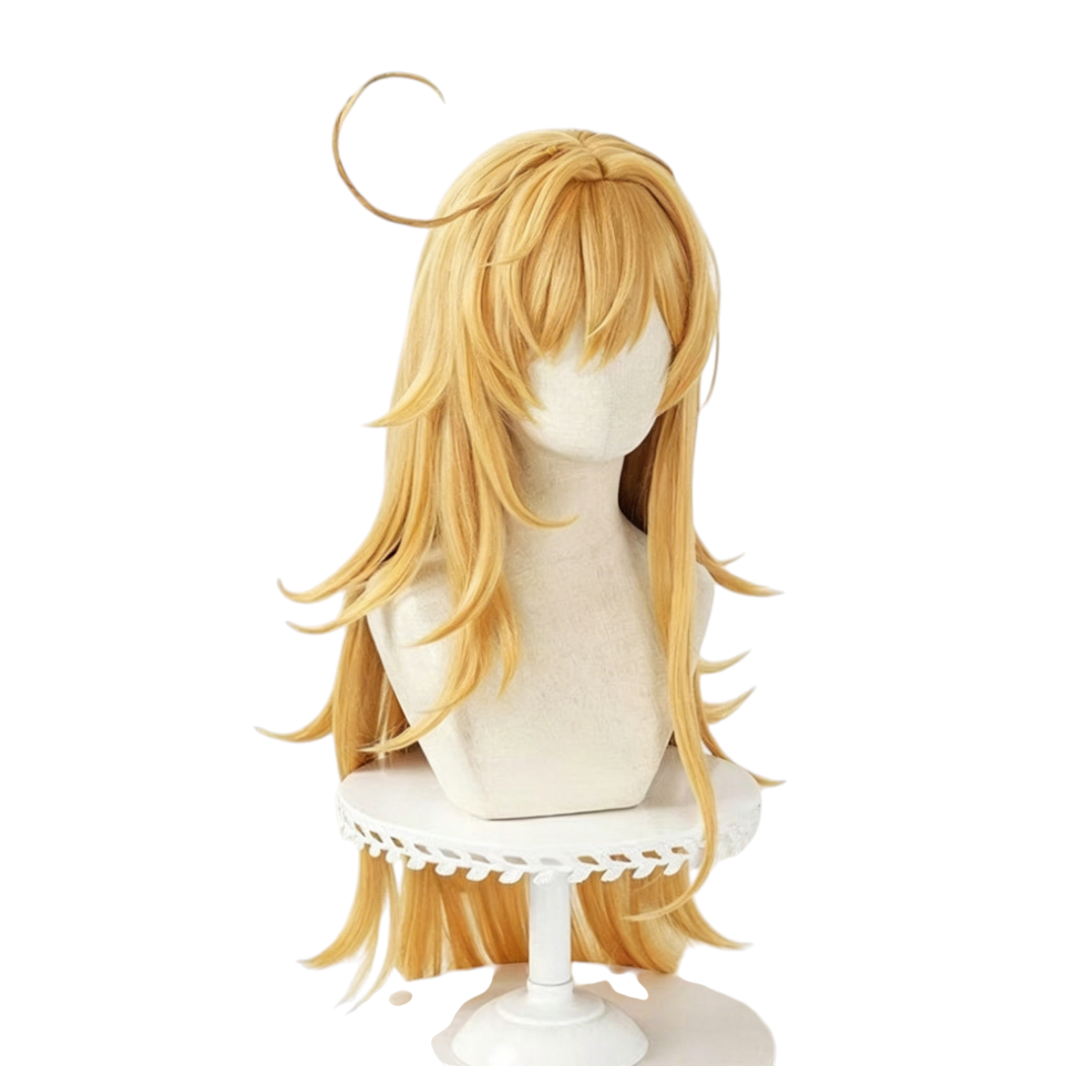 White Smoke Aekofe (Fontaine Chef) Cosplay Wig - Genshin Impact (Side Braid Long Straight) (FEVERCOS)