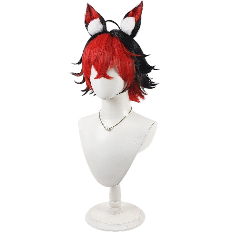 White Smoke Masato Komano Cosplay Wig - Zenless Zone Zero (Gradient Teased Flipped) (FEVERCOS)
