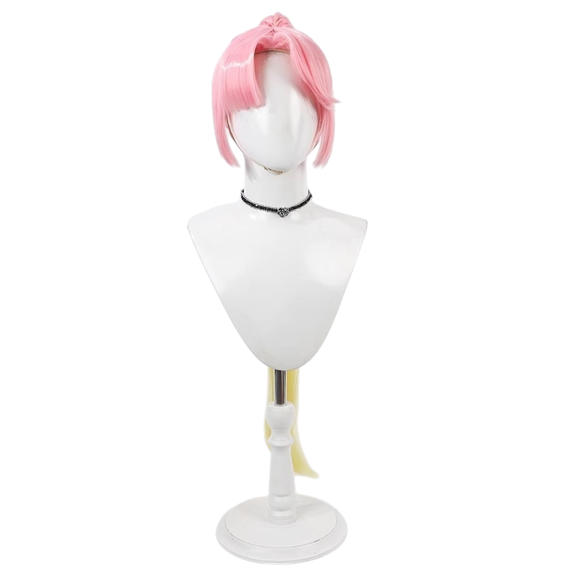 White Smoke Hime Anyoji Cosplay Wig - Link! Like! Love Live! (Blonde with Colored Ends) (FEVERCOS)