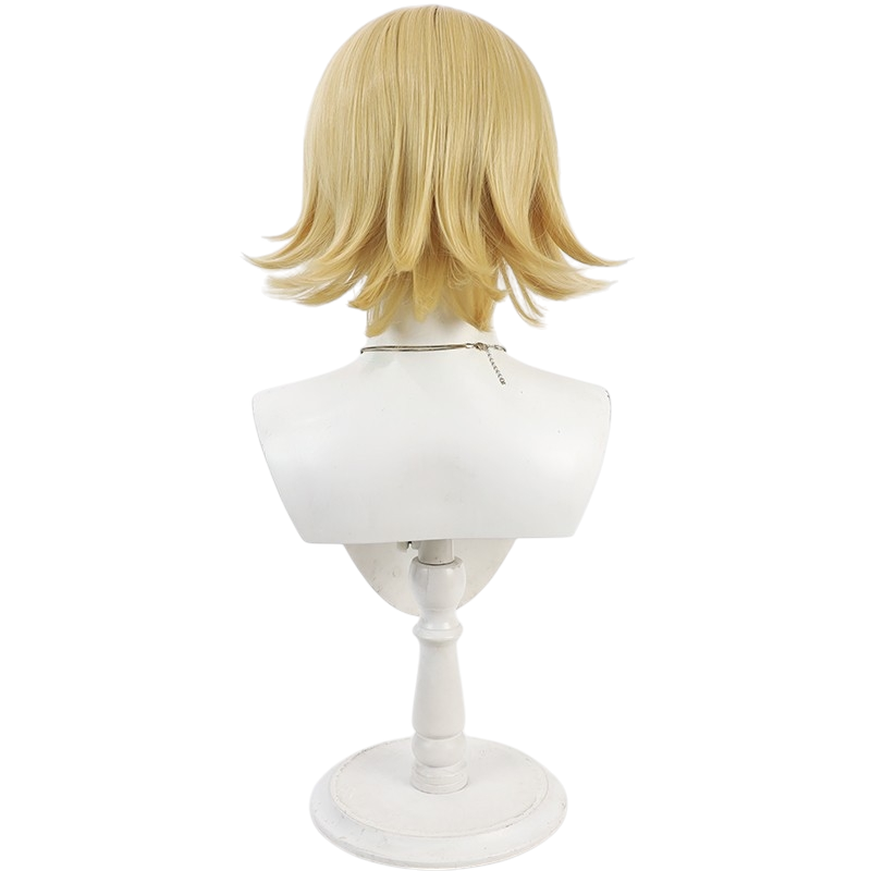 White Smoke Sazanami Kuina Cosplay Wig - Tougen Anki (Yellow Side Part Scalp) (FEVERCOS)