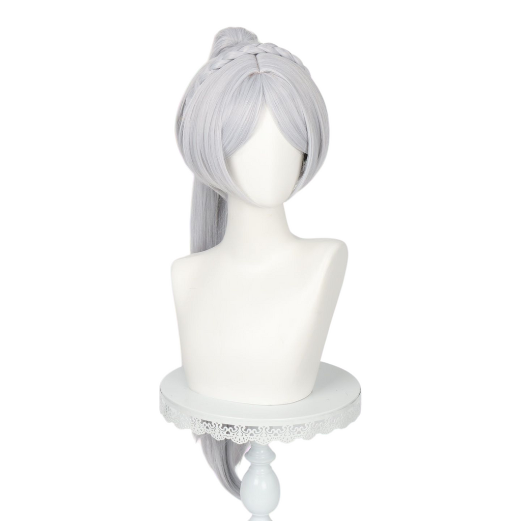 White Smoke Frieren Cosplay Wig - Frieren: Beyond Journey's End (Grey Twin Ponytails) (FEVERCOS)