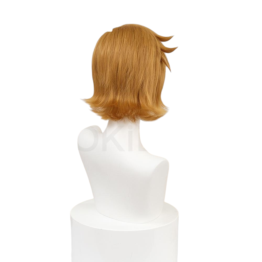 White Smoke Scott Pilgrim Cosplay Wig - Scott Pilgrim Takes Off (Brown Teased Short) (FEVERCOS)