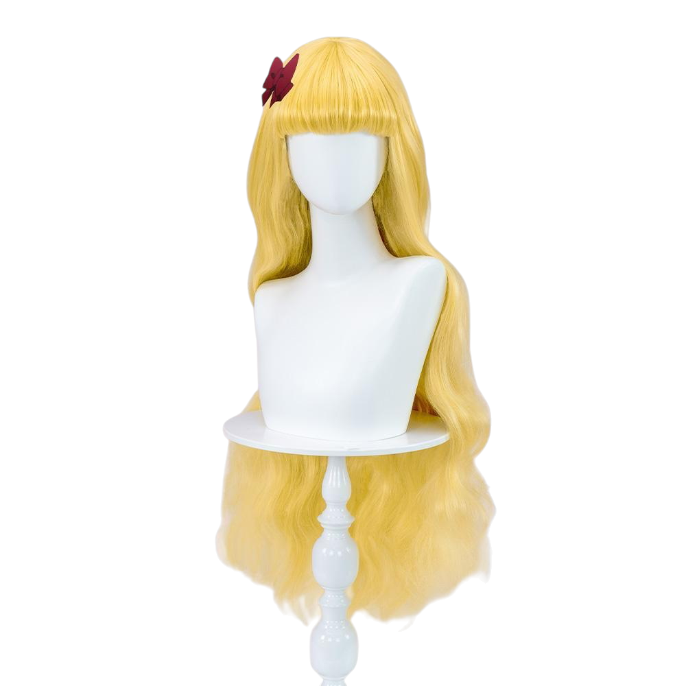 White Smoke Elise Cosplay Wig - Bungo Stray Dogs (80cm Golden Blonde Wavy) (FEVERCOS)