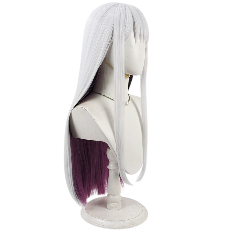 Light Gray Stella (Xuzhao) Cosplay Wig - Honkai: Star Rail (Silver White Multi-Highlight) (FEVERCOS)
