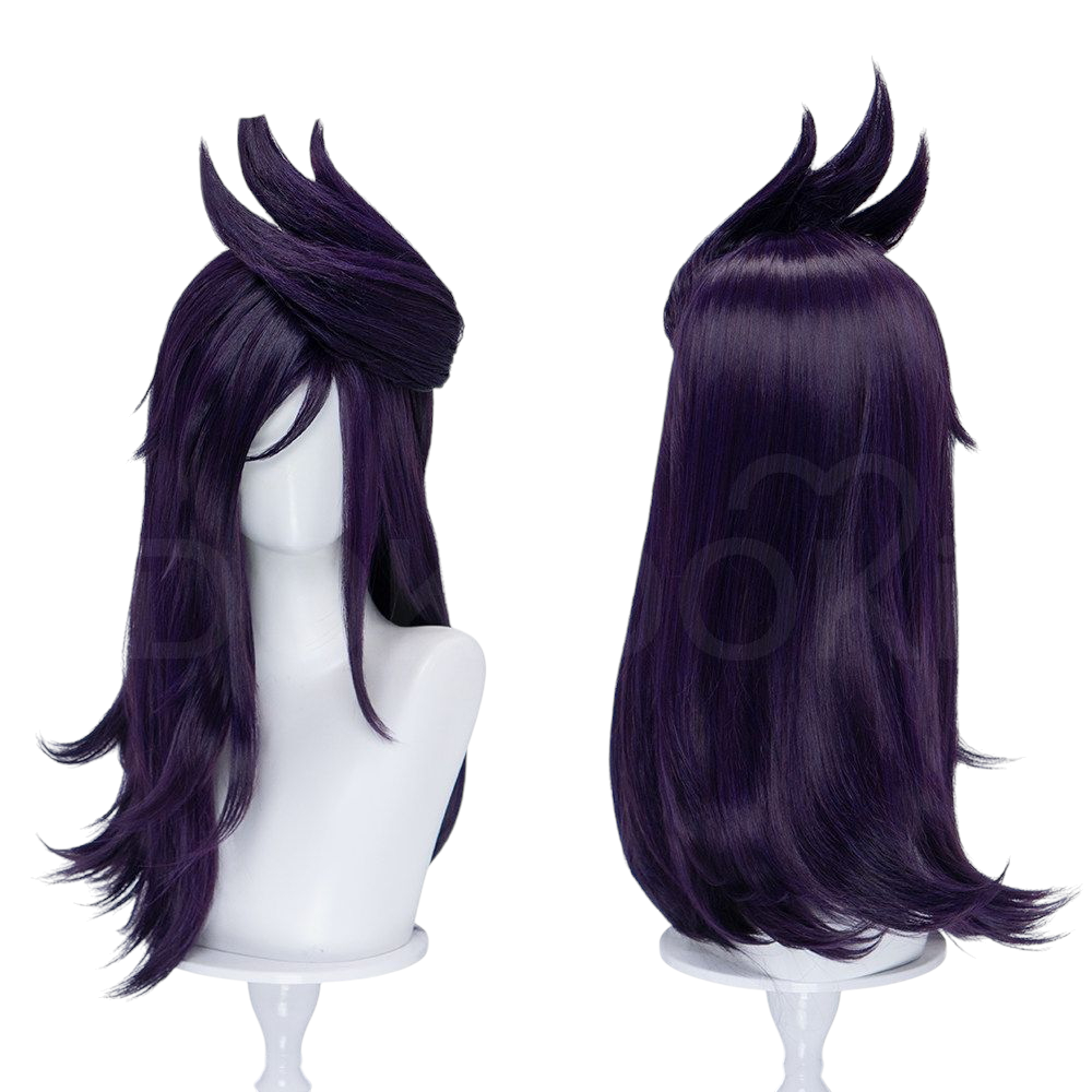 White Smoke Morgana Cosplay Wig - League of Legends (50cm Purple Scalp) (FEVERCOS)