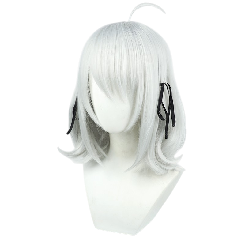 White Smoke Lily Cosplay Wig - Spy Classroom (Silver Grey/White Scalp Style) (FEVERCOS)